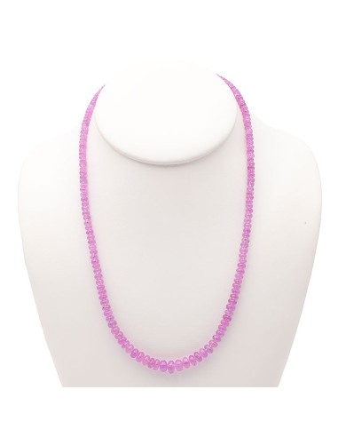 Collier Saphir Rose AA JUSQU'A -70%! 